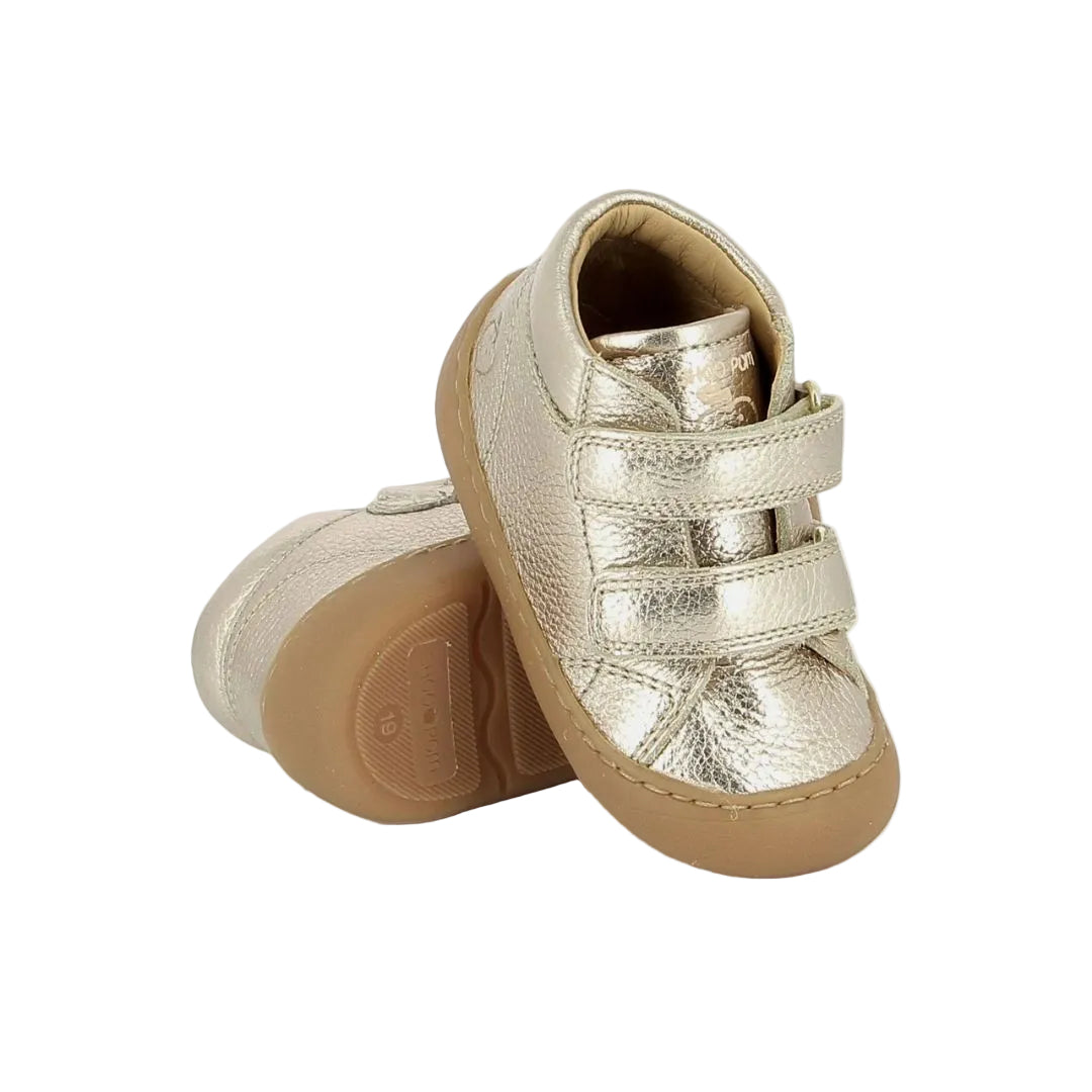 Chaussure barefoot pour fille, super souple et confortable, avec deux scratchs