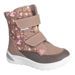 Botte d'hiver facile à mettre, chaude confortable, super pour l'hiver, rose avec des coeurs, super durable 