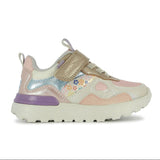 Soulier rose et violet parfait pour la garderie, avec velcro pour fille 
