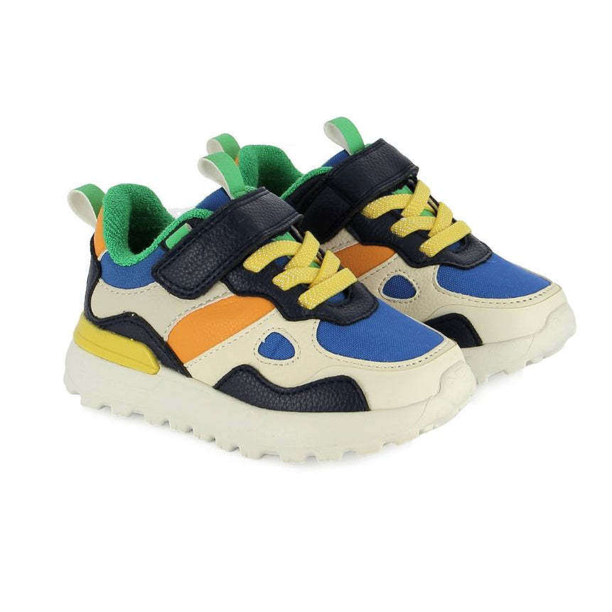 Espadrille pour jeune enfant parfait pour la garderie coloré à velcro souple  