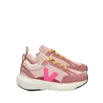 Chaussure de fille, rose et lacet élastique jaune, pour fille, de type slip-on, confortable, légère, facile à mettre, offre un bon soutien.