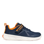 Espadrilles pour enfant Geox Barefoot marine et orange avec velcro . 