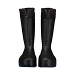 Botte d'hiver chaude, noire, ajustable, confortable, légère facile à mettre, jusqu'à -30 degré, pour hommes et femmes.