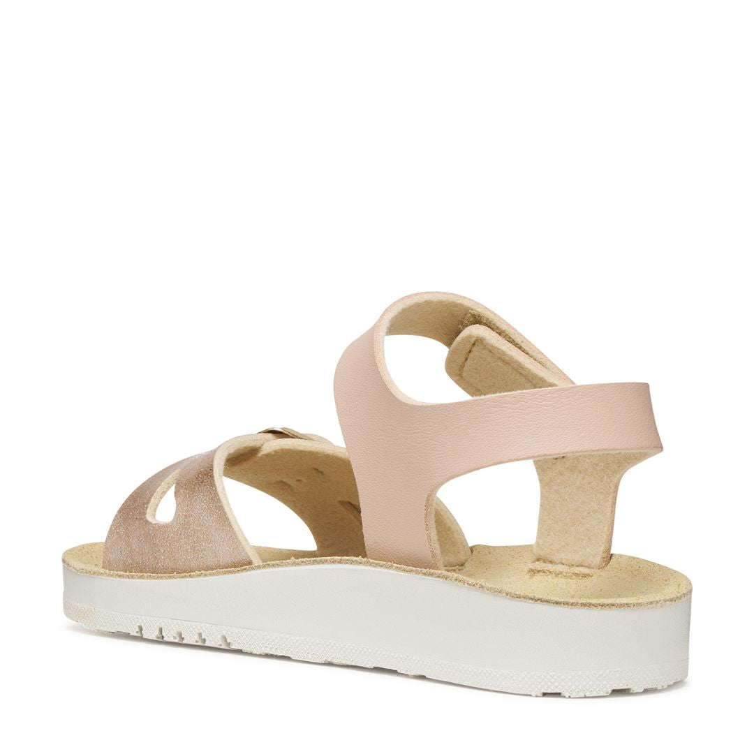 Sandale parfaite pour l'été, super confortable, parfaite pour marcher dehors, en cuir, fait en Espagne, avec deux ajustement, pour fille