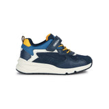 Geox Rooner navy yellow sneaker