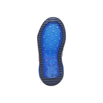 Semelle noire et bleue antidérapante qui fait de la lumière 