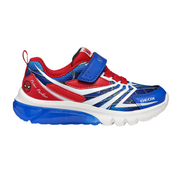 Chaussure de sport pour enfant à l'éffigie de Spider-Man, de couleur bleu, blanc et rouge