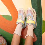 Chaussure super confortable, avec scratch à la cheville, rose, pour fille
