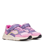 Chaussure avec un scratch rose et violet, facile  mettre, super confortable, souple facile à mettre, super confortable 