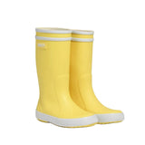 Botte de pluie unisexe, jaune confortable, facile à mettre, parfait pour les journées pluvieuses