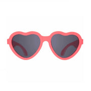 Lunettes de soleil enfant en forme de coeur couleur corail