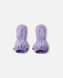 Mitaines lilas avec fermeture éclair et poignets ajustables