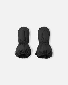 Mitaines noires avec zip et poignets ajustables
