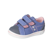 chaussure pour enfant bleu et rose à velcr0