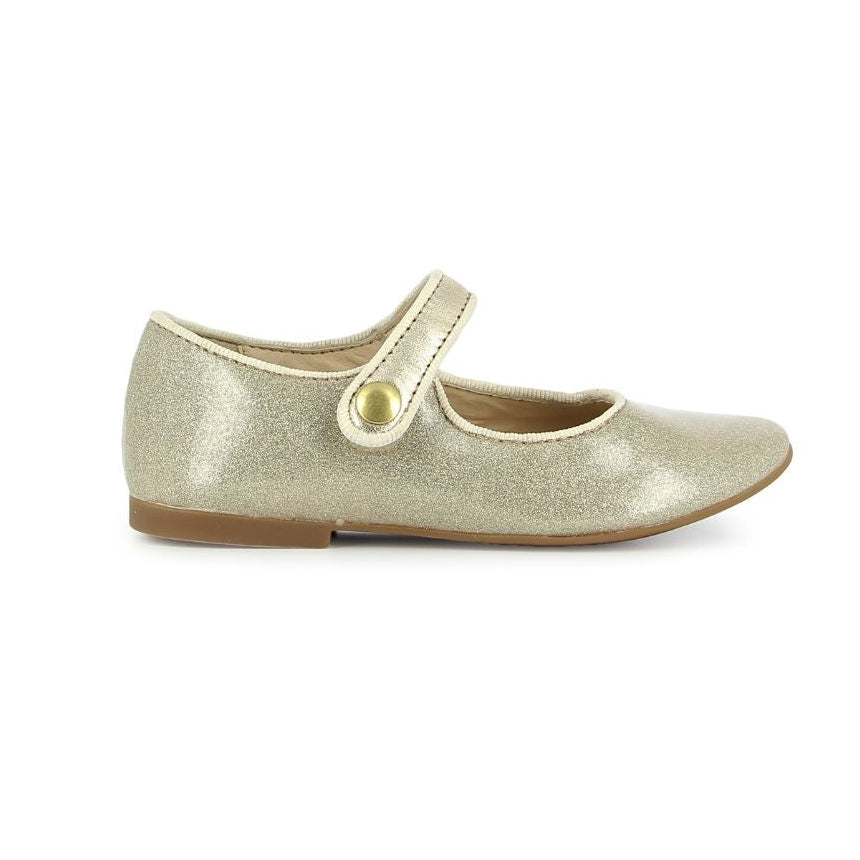Ballerine pour fille doré scintillante 