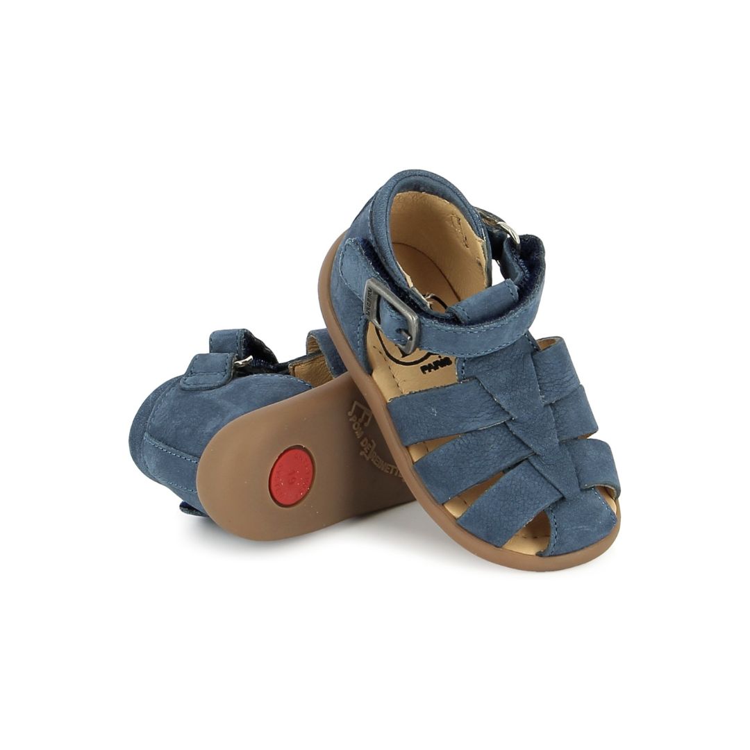 Chaussures d'été élégantes pour garçon bleu ajustable 