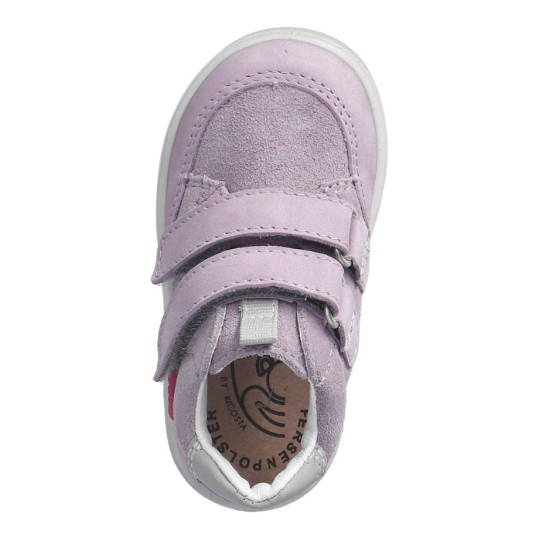Ricosta Bottine confortable imperméable pour fille super facile à mettre, avec deux velcros parfait pour les jeux dans le parc
