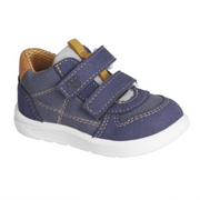 Chaussure sport pour enfant, couleur marine à velcro. 