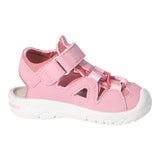 Sandale pour fille rose, facile à mettre, pour la page, avec un velcro