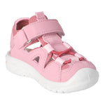 Sandale rose pour fille, parfait pour les premiers pas à l'extérieur, facile à mettre, avec un velcro