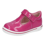 Chaussure pour enfant semi-ouvert rose lustré. 