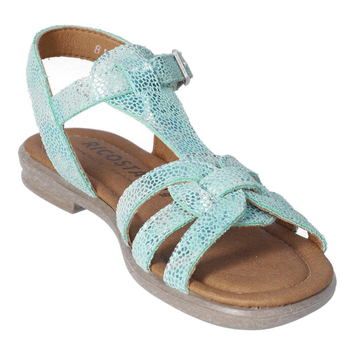 Sandale pour fille turquoise 