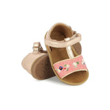 Sandale avec velcro rose pour enfant