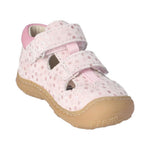 Sandale pour l'été parfait pour les petites filles, rose deux velcro, facile à mettre et souple