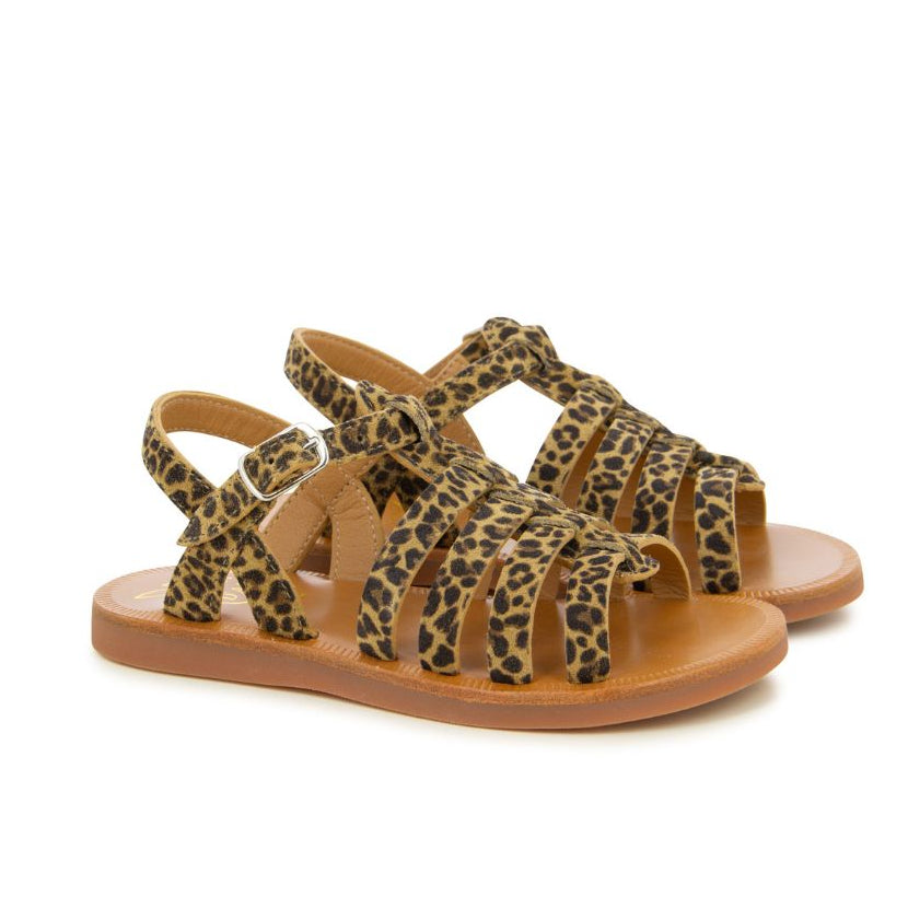 Sandale motif léopard pour enfant élégant 