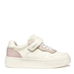 Une chaussure stylée pour enfant couleur crème et rose clair 