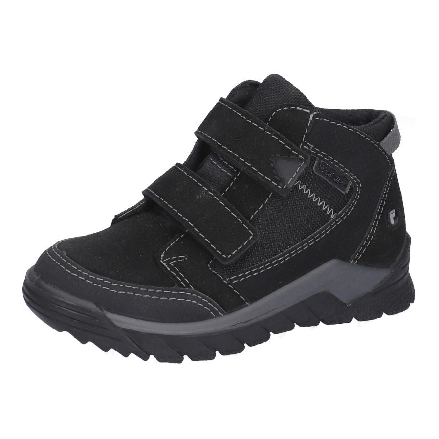 Botte Ricosta noire à double velcro avec une membrane imperméable Sympa-Tex.