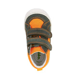 Chaussure froddo avec deux velcros, vert et orange, waterproof, parfait pour jouer dans le parc