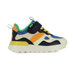 Espadrille pour jeunes enfants orange, beige, noir, bleu et vert 