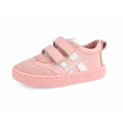 Chaussures roses pour fille avec double sangle confortables et souples idéales pour l'école