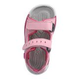 Sandale pour l'été, parfait pour les filles, rose, deux velcros, ajustable, confortable, souple.