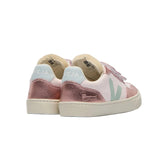 Chaussure pour fille, rose avec trois velcros, facile à mettre et respirante, collaboration avec la marque de luxe Bonpoint