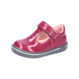 Ricosta pink patent ballerina