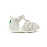 Kickers Bigflo white leopard sandal