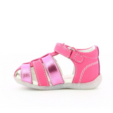 Sandale Kickers Bigflo rose  métallisé