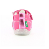 Sandale Kickers Bigflo rose  métallisé