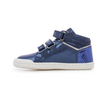 Ten Is Laminato Aegean navy high top sneaker