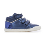 Ten Is Laminato Aegean navy high top sneaker