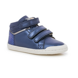 Ten Is Laminato Aegean navy high top sneaker