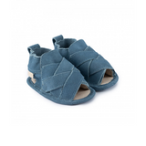 Boumy blue suede slipper/sandal