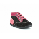 Kickers Bonbon black fuschia pink shoe