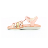 Cosmetick metallic pink gold kickers sandal