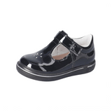 Ricosta Winona black patent ballerina