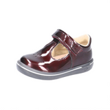 Ricosta Winona burgundy patent ballerina