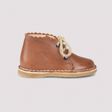 Petit Nord Scallop cognac shoe