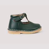 Petit Nord T-Bar Scallop Kale Shoe